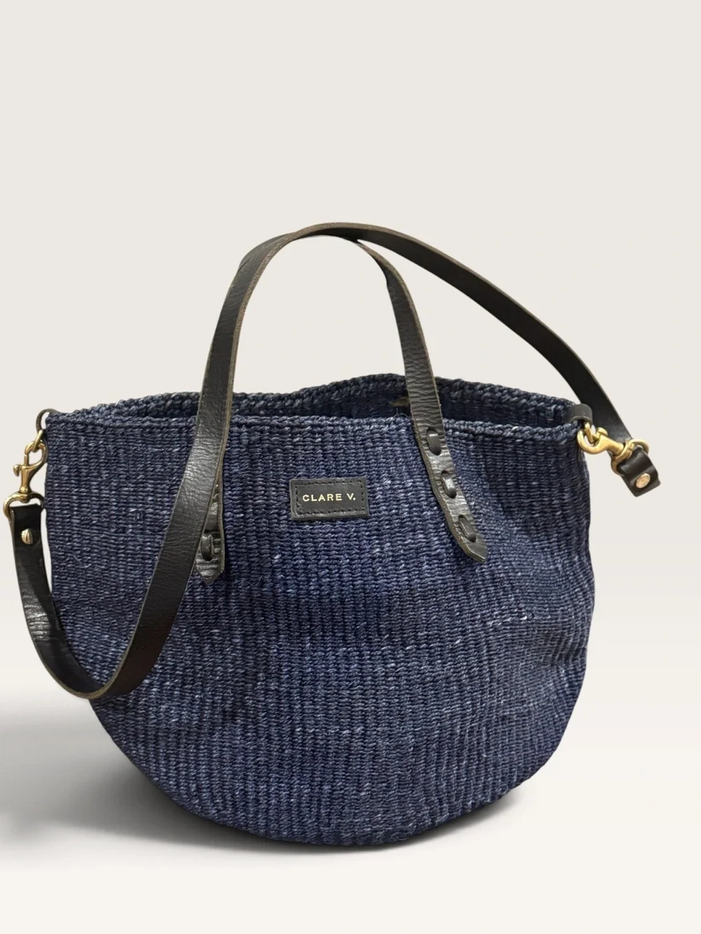 Clare V. Petit Woven Kenya Bag